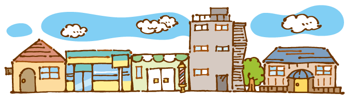 街並み イラスト かわいい無料イラスト素材