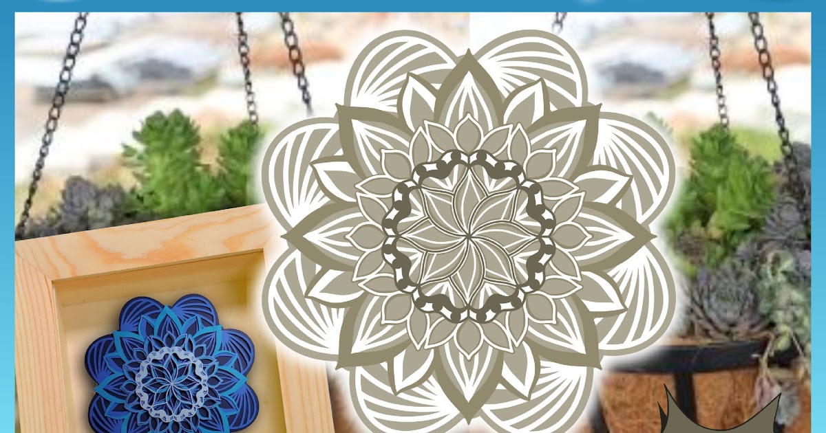 Download Layered Mandala Flower Svg For Crafters - Layered SVG Cut File