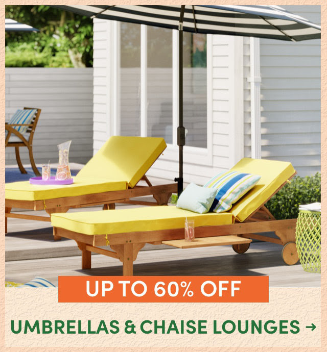 Umbrellas & Chaise Lounges