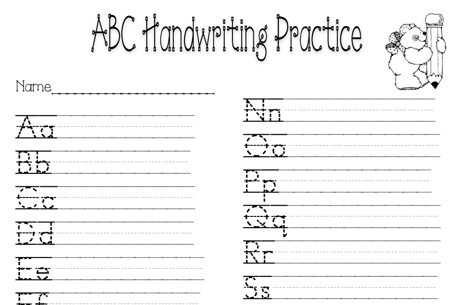 Handwriting Worksheet Pdf / Cursive Practice Page Blank Printable Pdf
