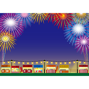 Hd限定お祭り 夏 祭り イラスト 背景 最高の動物画像