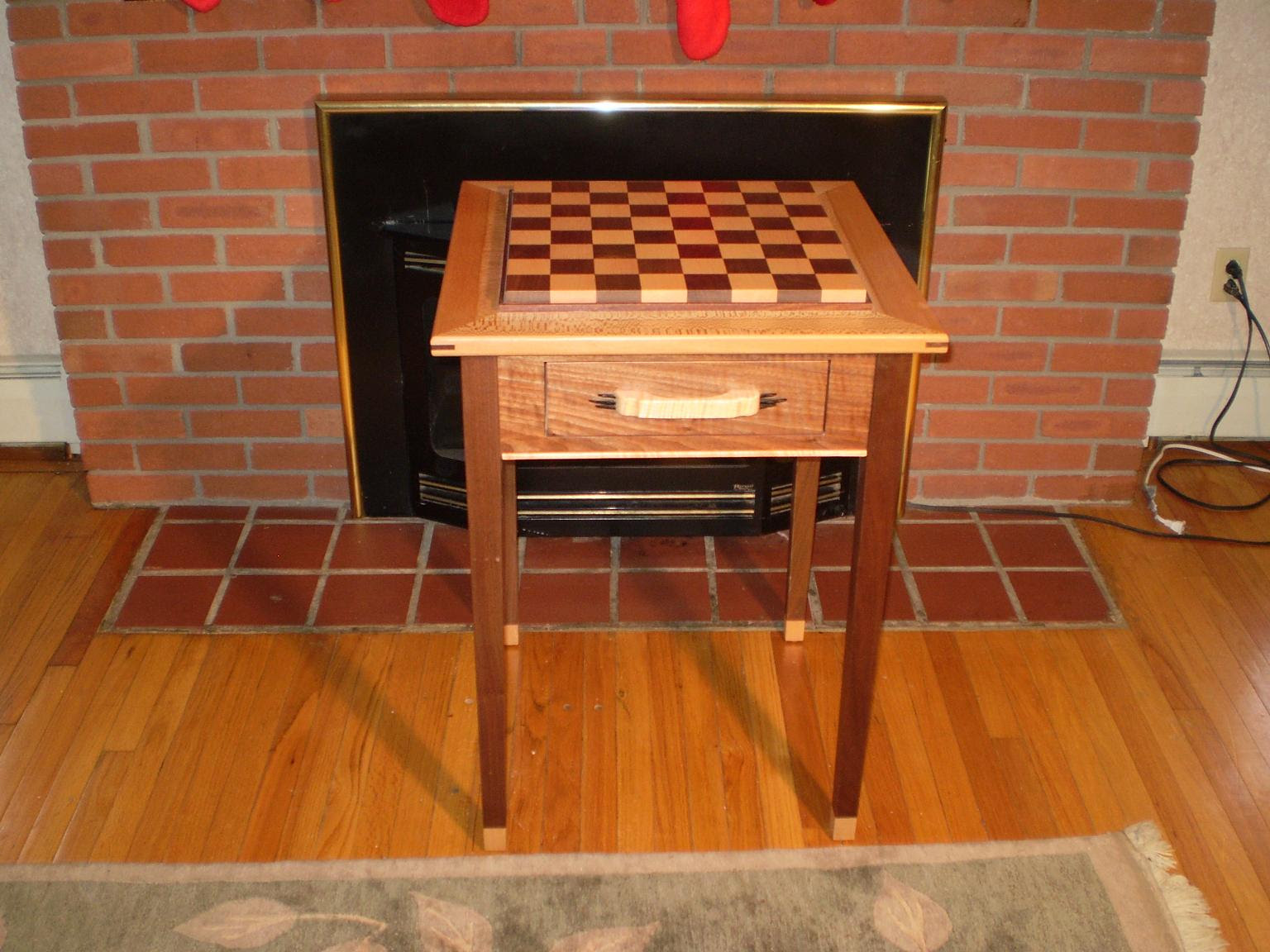 Chess Table Plans Woodworking - First Light Woodworking - Unplugged ...
