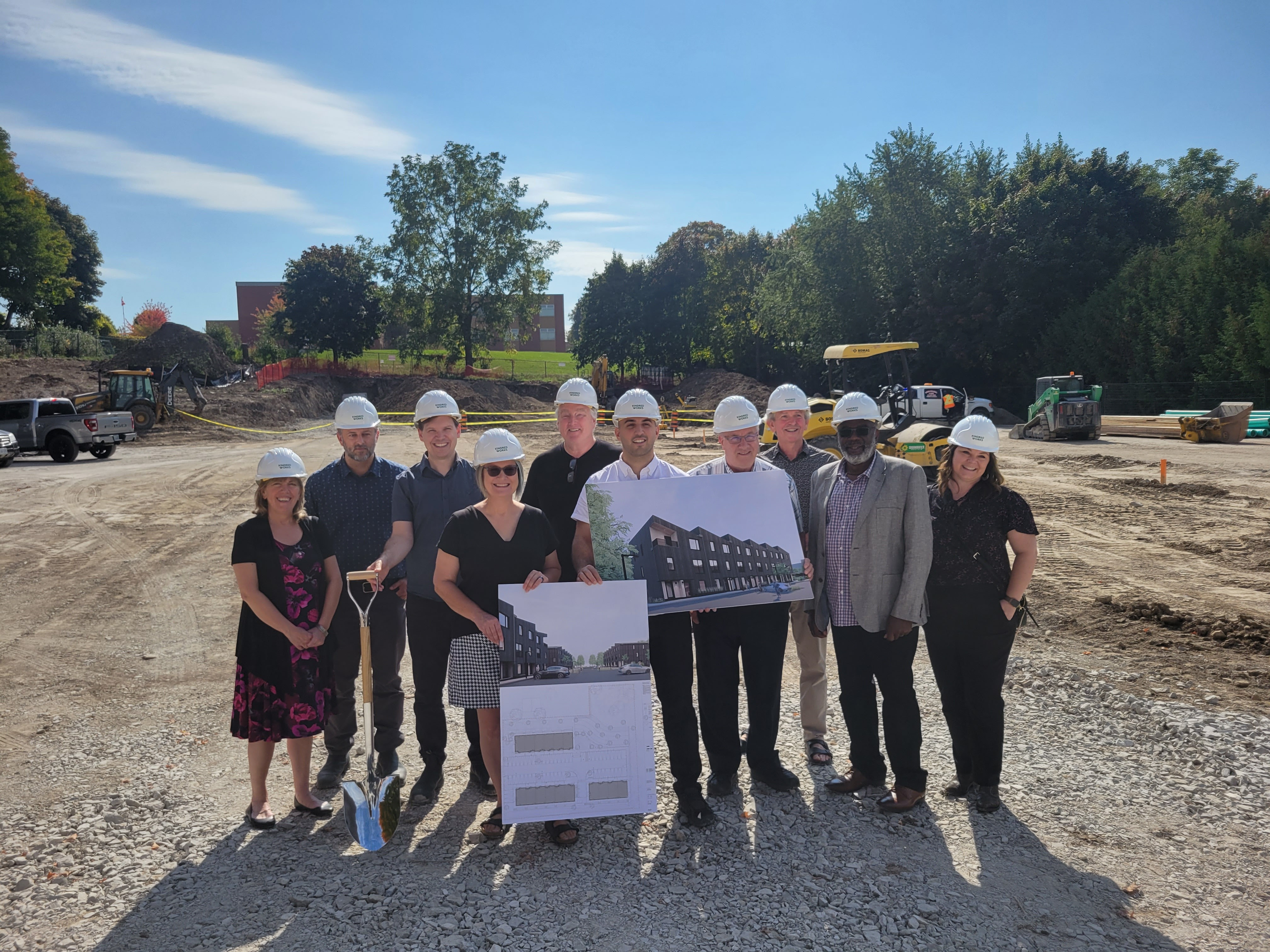members of General Council staff, regional council staff, representatives of local churches, the City of Orillia, and site managers of Chandos construction. 