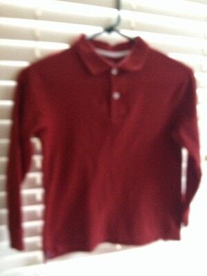 Big Discount Boys J Khaki polo long sleeve red shirt Size small top christmas