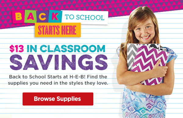 $13 off School and Classroom Supplies 