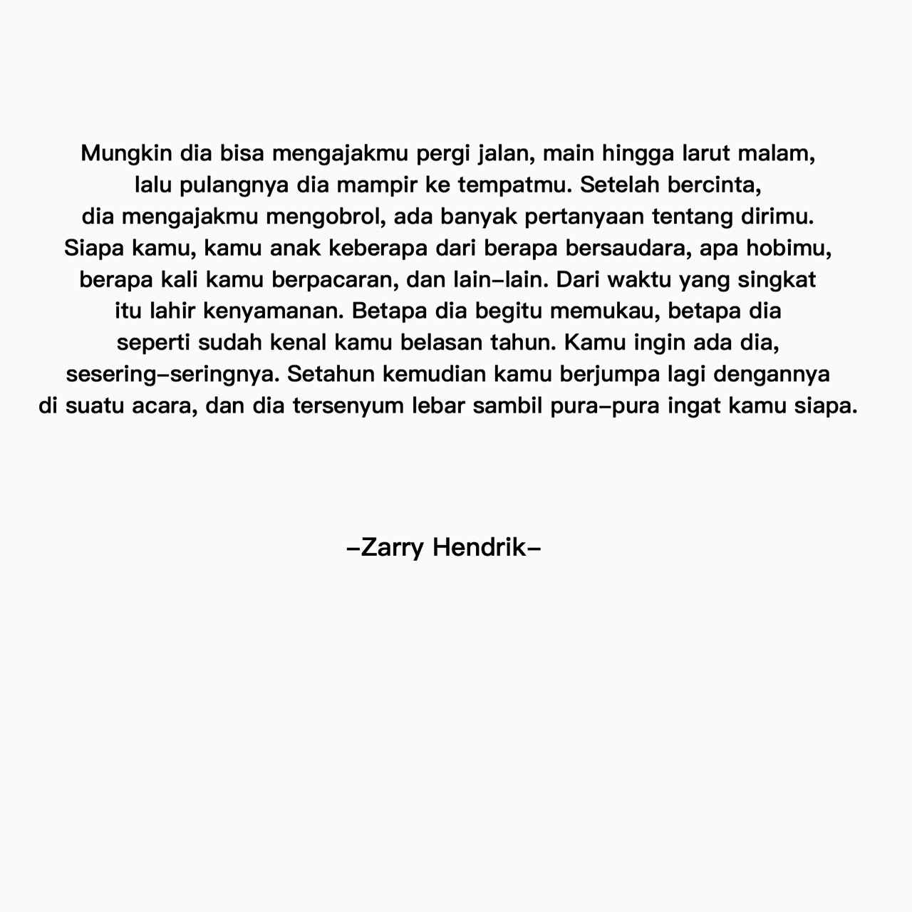 Kata Kata Gombal Zarry Hendrik Sobat Ngakak