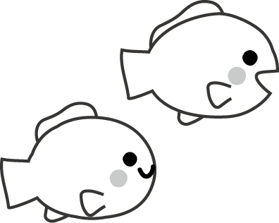 最高の白黒 魚 イラスト フリー 美しい花の画像
