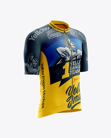 Download Free Men's Cycling Speed Jersey mockup (Right Half Side ...