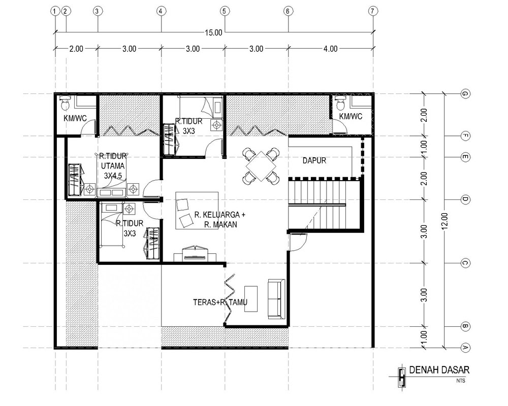 Gambar Desain Rumah Ukuran 12x15 Di Hook 3d  Rumah  408