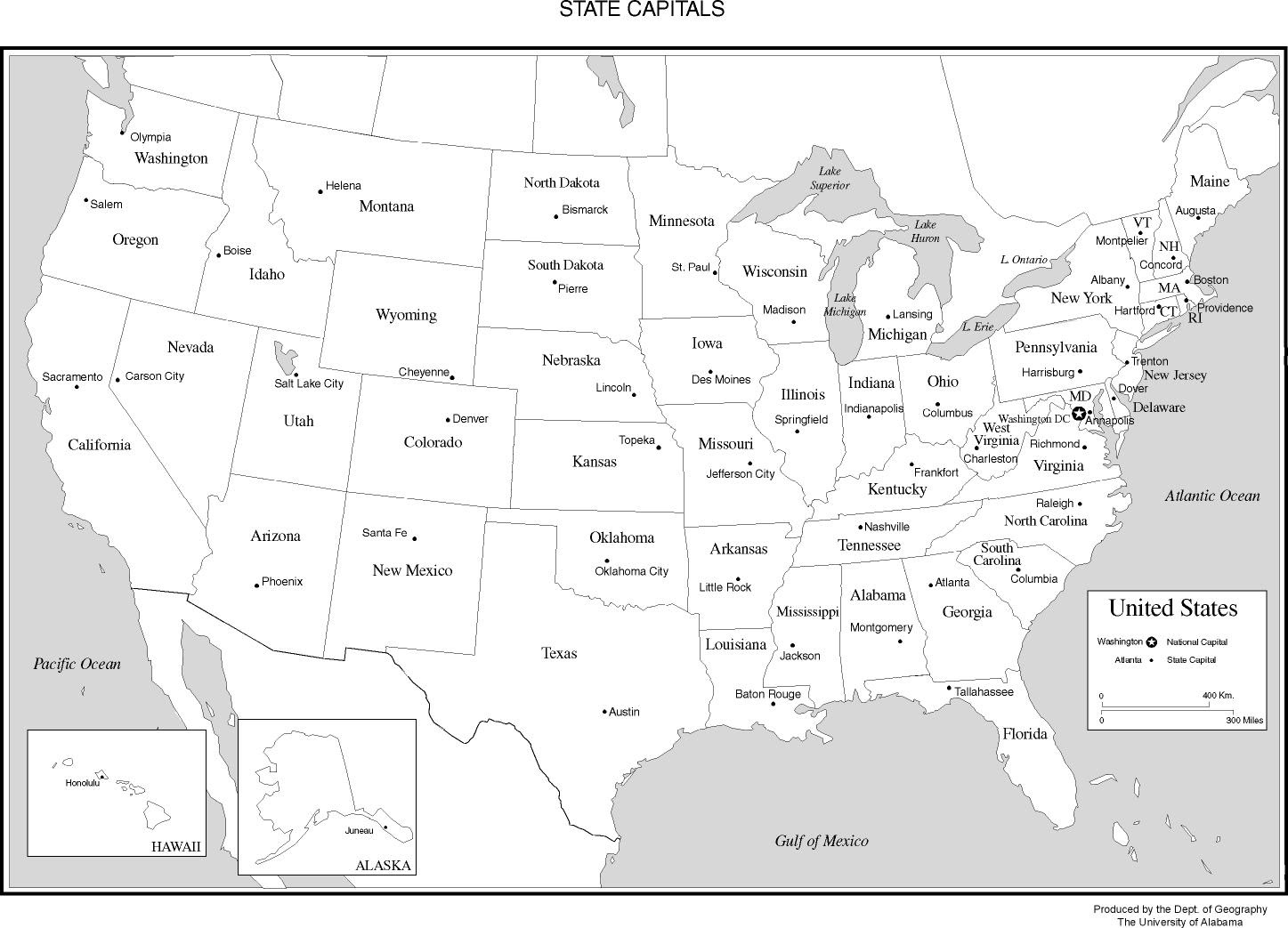 Download Maps: United States Map Black And White