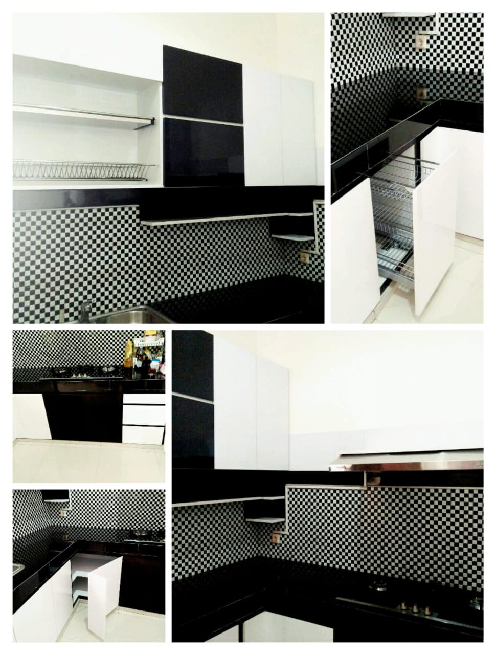 Concept 25 Kitchen  Set  Aluminium Hitam 