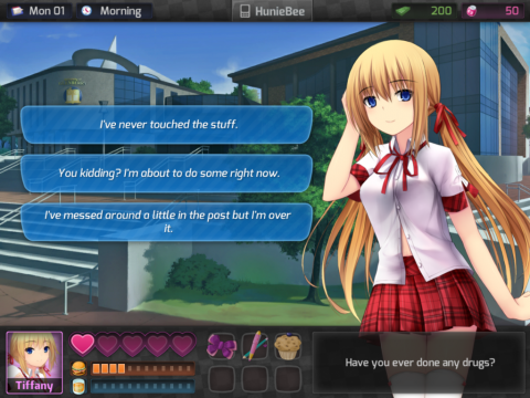 \\\\\ beating alpha mode ///// alpha mode gradually increases the difficulty of dates indefinitely, making the affection goal higher and higher. Huniepop Hardcore Gaming 101