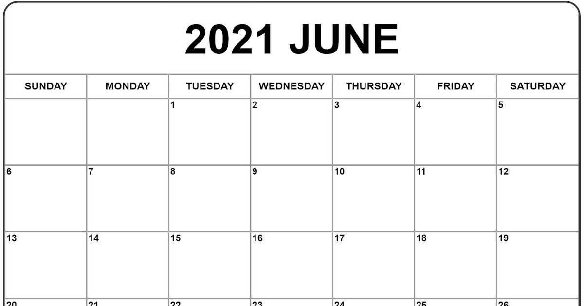 Calendar Jun 2021 | 2021 Calendar