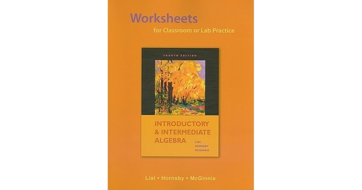 Introductory Algebra Worksheets : Prealgebra And ...