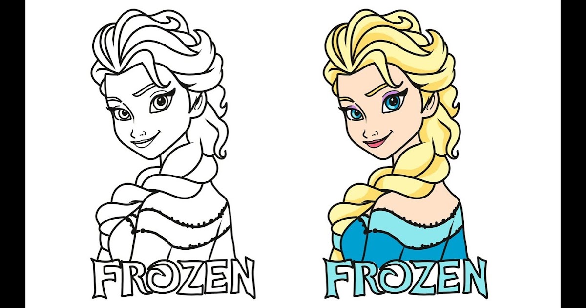  Cara  Menggambar  Frozen  Elsa Dan Anna AR Production