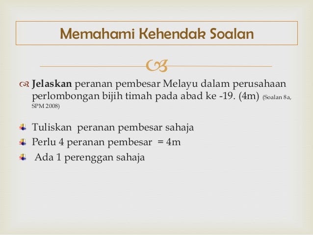Contoh Jawapan Soalan Esei Sejarah Kertas 2 - Selangor v