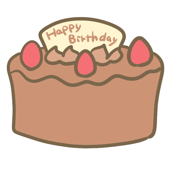 最高の動物画像 新鮮なバースデーケーキ イラスト フリー