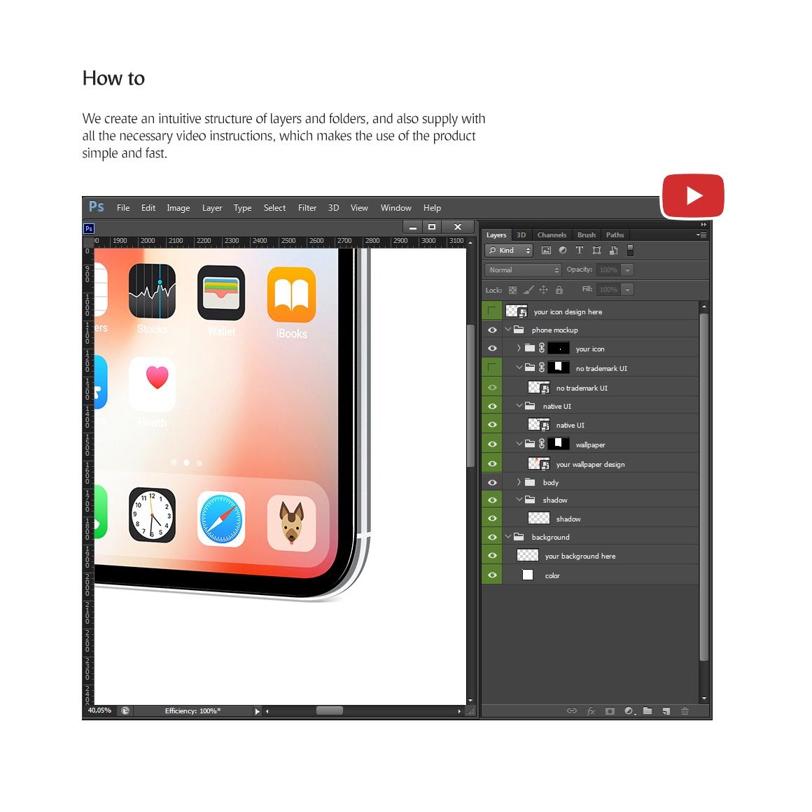 Download App Icon Mockup Free Download / Apple iOS Icon Template ...