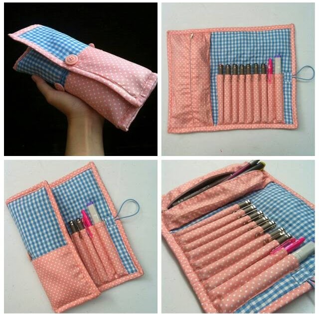 Cara Membuat Tempat Pensil Dari Kain Flanel Yang Unik 