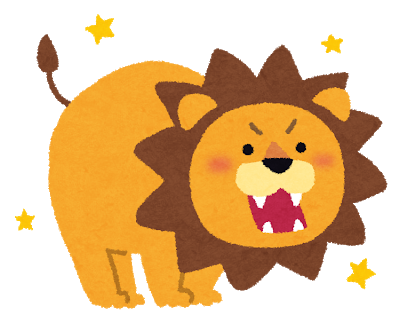 Testter ライオン イラスト 歯