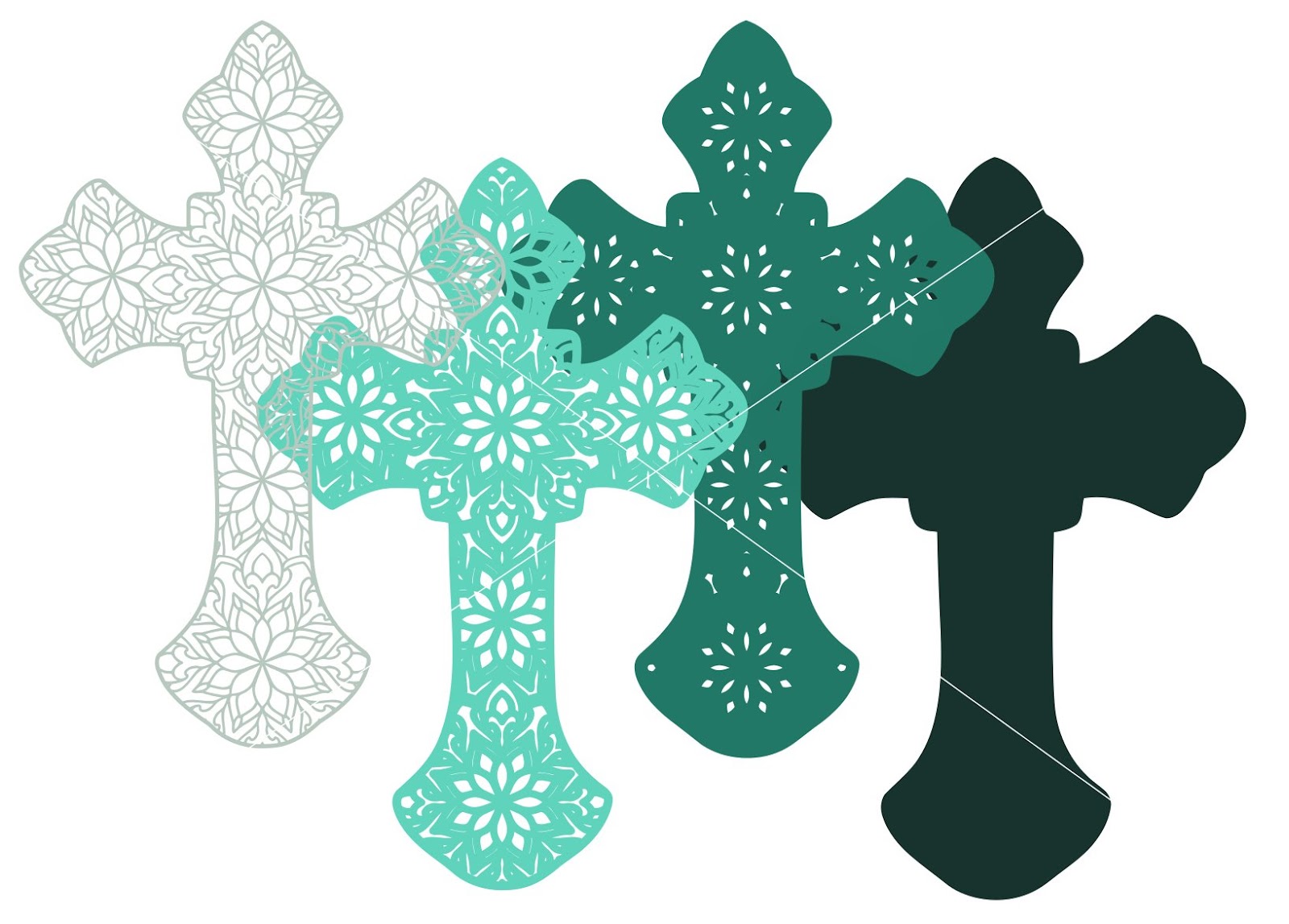 Layered 3D Mandala Cross Svg For Crafters - Free Layered ...