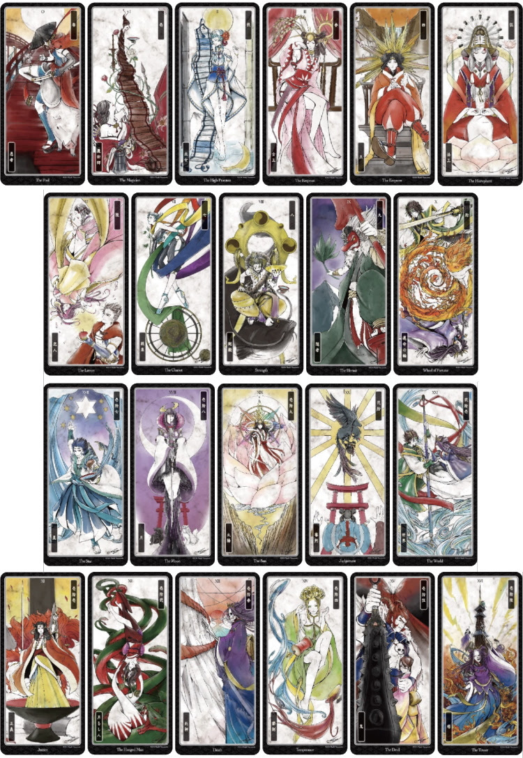 無料イラスト画像 綺麗なタロット カード イラスト