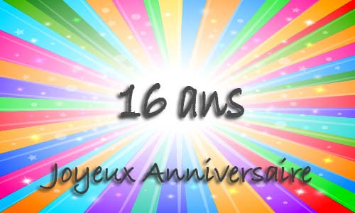 Texte D Anniversaire Pour Ado De 16 Ans
