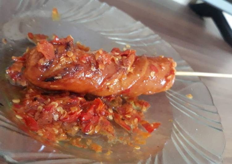 Resep Sosis dan bakso bakar sambal geprek - Foody Bloggers