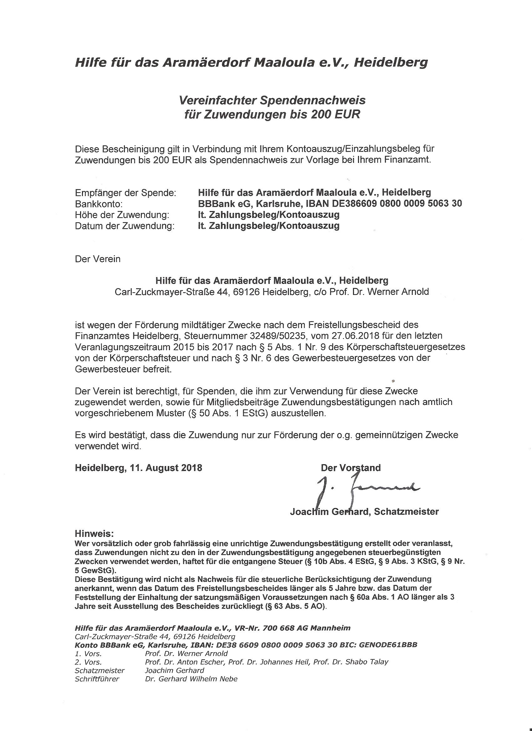 Jun 16, 2021 · die spendenbescheinigung muss nach einem genauen muster ausgestellt werden. Spenden Hilfe Fur Das Aramaerdorf Maaloula E V
