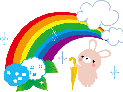 かわいいディズニー画像 おしゃれ 虹 イラスト かわいい