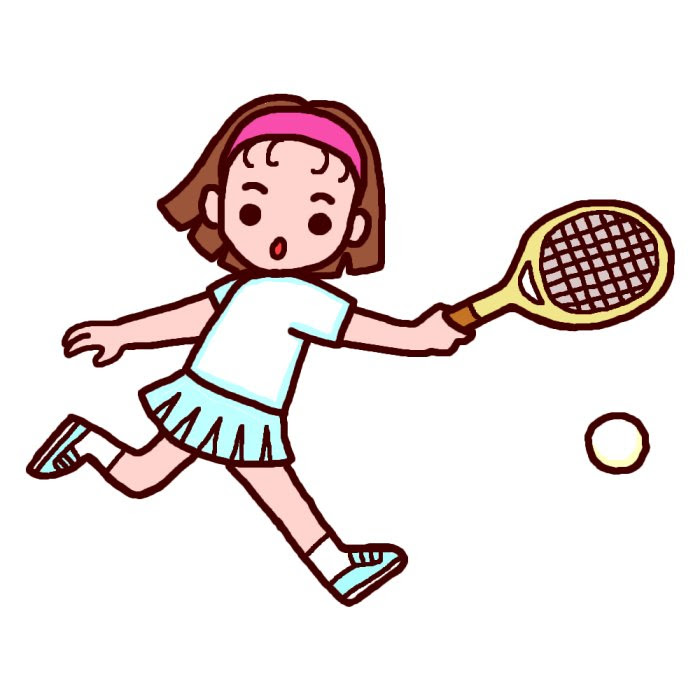 最新イラスト テニスをする 美しい花の画像