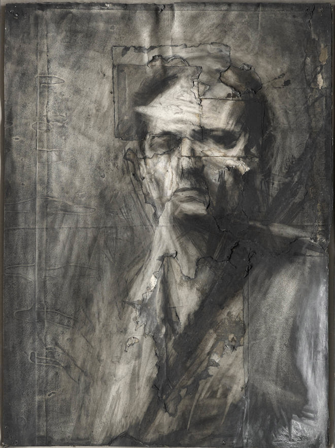 Frank Auerbach (b.1931), Self-Portrait, 1958, Charcoal and chalk on paper © the artist, courtesy of Frankie Rossi Art Projects, London.