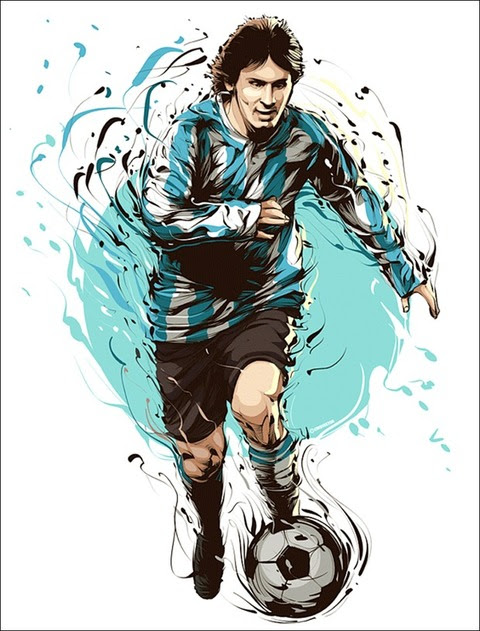 最高サッカー 選手 メッシ イラスト 美しい花の画像