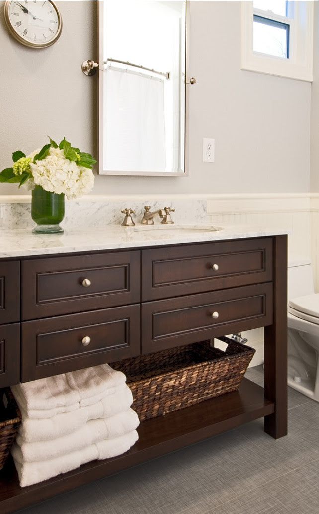 This off white vanity offers a ton of storage space and pairs well with an elegant lighting fixture. 26 Bathroom Vanity Ideas Design Vanities Decoholic