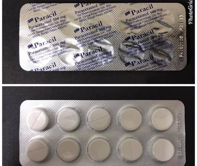 Ubat Demam Paracetamol 500mg - Contoh 317