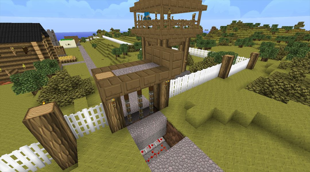 最高のマインクラフト 綺麗なマイクラ 門 おしゃれ