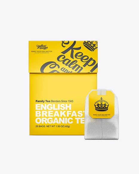 Download Download Packaging Box Mockup Png PSD - Tea Box With Tea ...