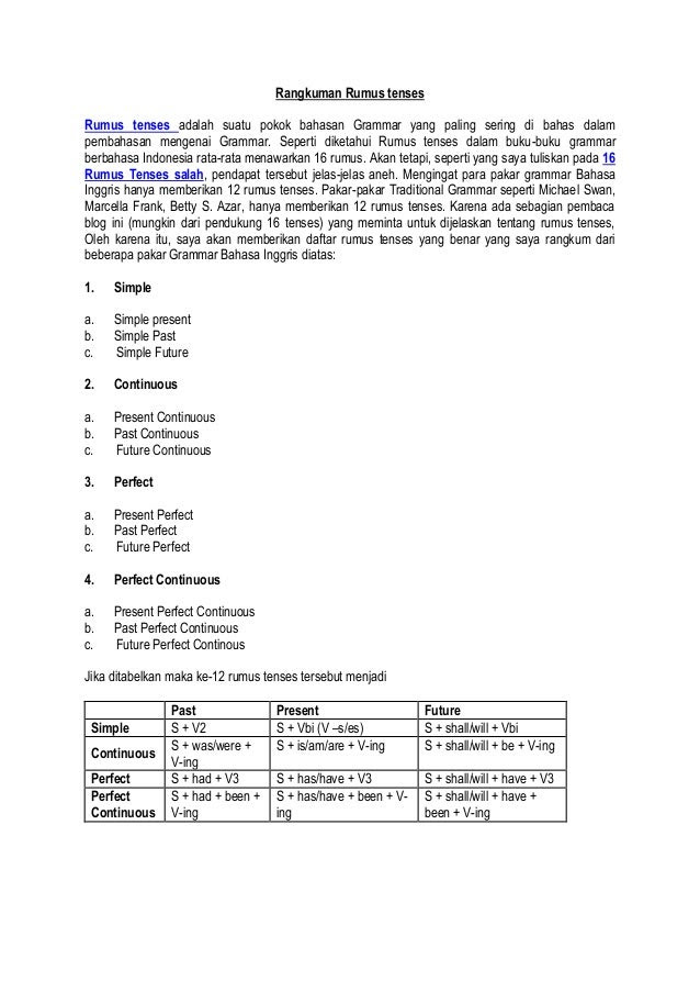 Contoh Kalimat Simple Present Tense - Contoh O