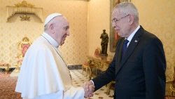 Papa Francisco e o Presidente da Áustria Alexander Van der Bellen 