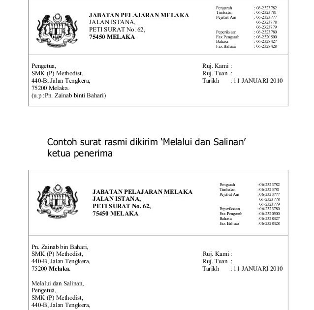 Surat Rasmi Yang Ada Melalui - GRasmi