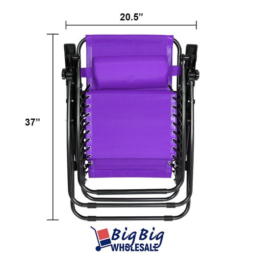 Adjustable headrest or lumbar support. Yard Garden Outdoor Living Patio Garden Furniture Zero Gravity Chairs Folding Beach Outdoor Patio Recliner Purple Texteline 2pc