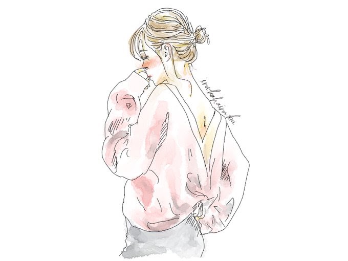 画像をダウンロード イラスト 女の子 お洒落