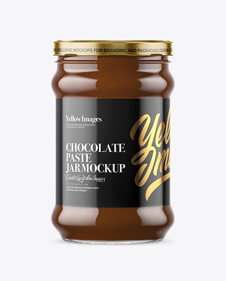 Download Download Glass Jar With Chocolate Spread Mockup PSD - Clear Glass Jar With Chocolate Paste ...