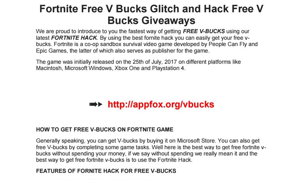 fortnite hack ios v bucks - how to get free fortnite v bucks xbox one