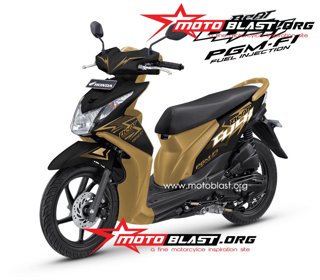 Gambar Modifikasi Honda Beat Hitam Kuning Terbaru Pecinta Modifikasi