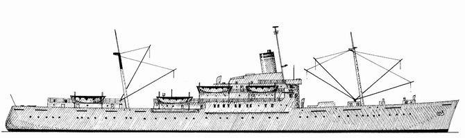 The design was originally developed for the american hawaiian lines in 1941, but in late 1941 the plans were taken over by … Outboard Profiles Of Maritime Commission Designed Vessels