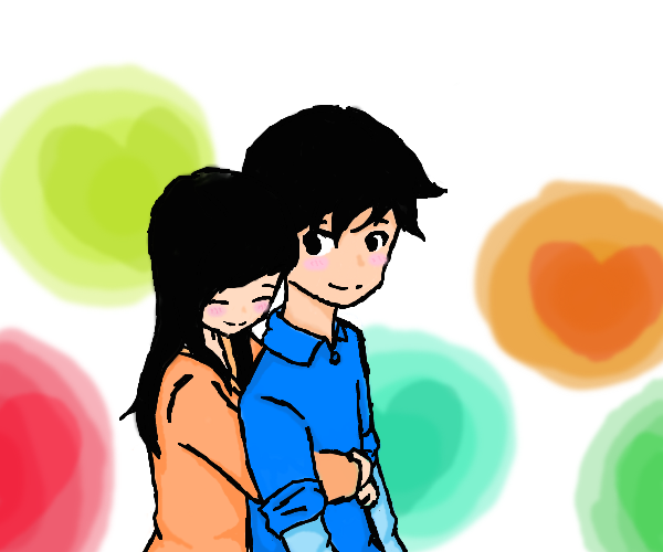 Easy Cartoon Boy And Girl
