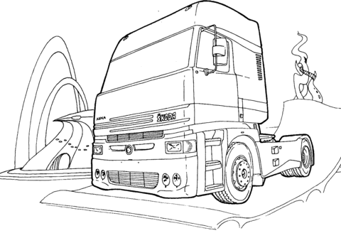 Ausmalbild lkw malvorlagen fur kinder malvorlagen und. Ausmalbild Skoda Zugmaschine Ausmalbilder Kostenlos Zum Ausdrucken