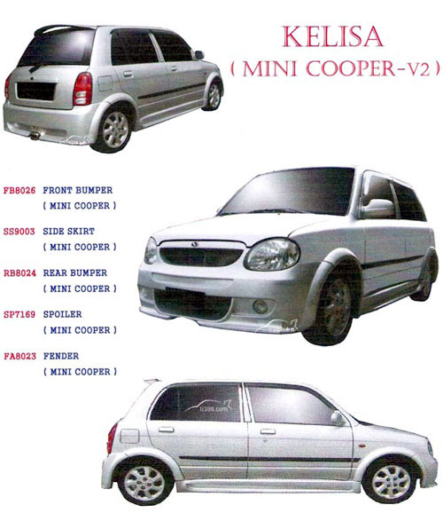 Perodua Kelisa Mini Cooper - Contoh Cit