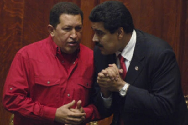 Hugo Chávez y Nicolás Maduro (foto tomada de Internet)